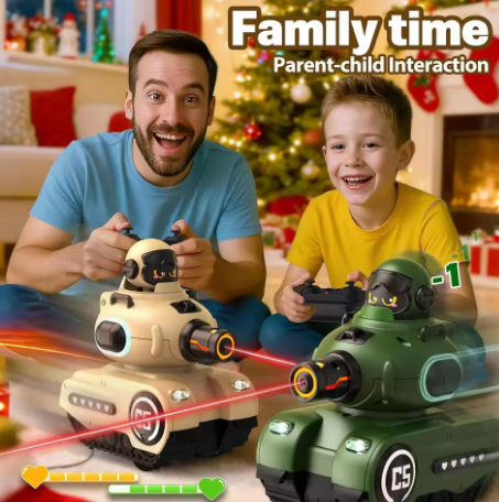 RC Battle Duel: 2-Pack with Infrared Combat & Sound FX ๐๐ฅ๐ฎ | Head-to-Head Clash for Victory!