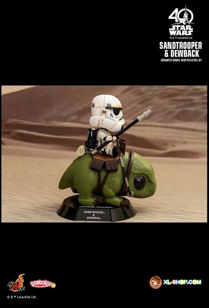 Iconic Star Wars Sandtrooper & Dewback Bobble-Head Set 🚀✨ | Collectible Display