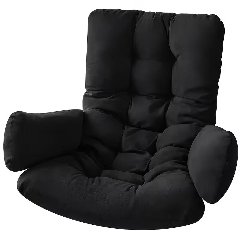 An Outdoor Ultra-Soft Hanging Chair Cushion | Upgraded Luxury Version with a Larger Seat Cushion (Hanging Chair Not Included), Washable Cushion Cover Set