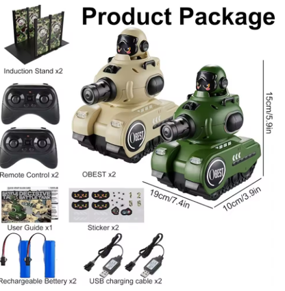 RC Battle Duel: 2-Pack with Infrared Combat & Sound FX 🚗💥🎮 | Head-to-Head Clash for Victory!