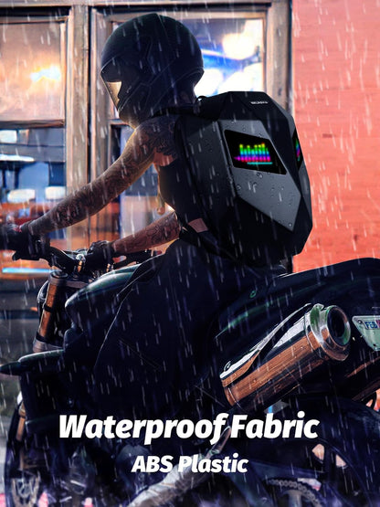 LED Motorcycle Backpack 🏍️✨ | Customizable Display with 19" Laptop Compartment 🔋🖥️