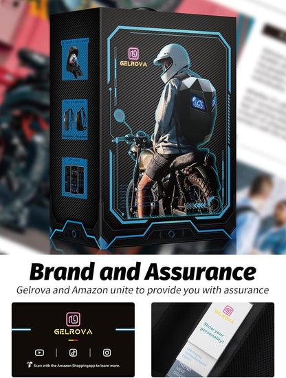 LED Motorcycle Backpack 🏍️✨ | Customizable Display with 19" Laptop Compartment 🔋🖥️