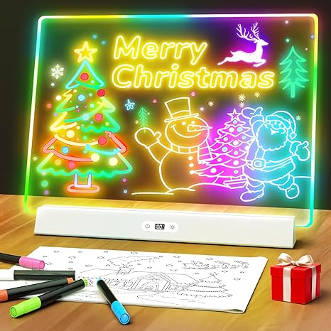 Rechargeable LED Glow Board 💡: 9 Light Modes for Messages & Decor 🎨✨🎁