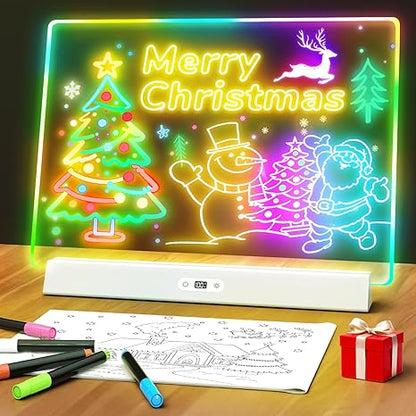 Rechargeable LED Glow Board 💡: 9 Light Modes for Messages & Decor 🎨✨🎁