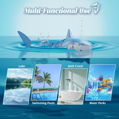 Waterproof Remote Control Shark with Spray Function ⚡🎮