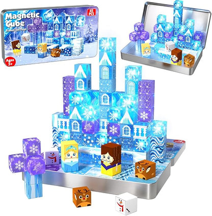 Spark Imagination! 150-Piece Magnetic Blocks Set 🧱🌈🦄 | STEM Building Toys for Kids Ages 3+