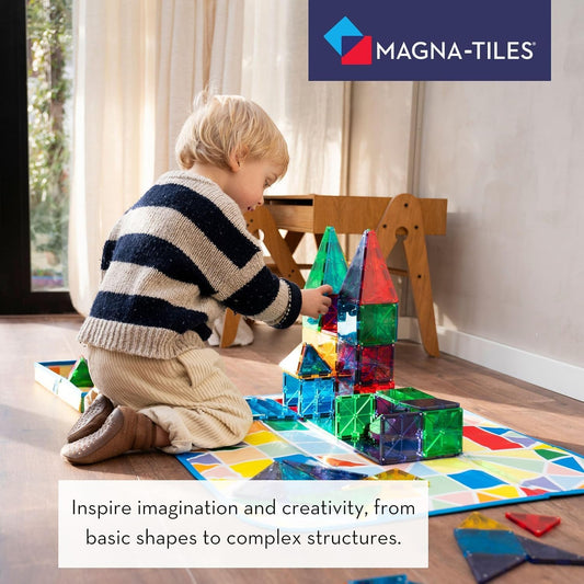 Translucent Magnetic Building Tiles – STEM Certified for Kids 3+ 🌈🧲