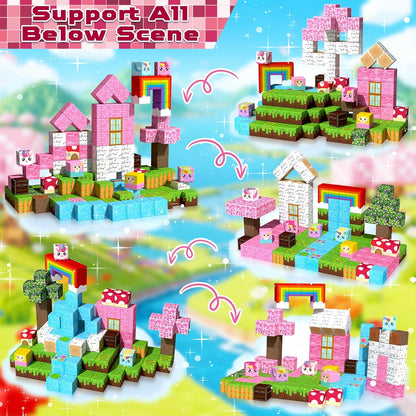 Spark Imagination! 150-Piece Magnetic Blocks Set 🧱🌈🦄 | STEM Building Toys for Kids Ages 3+