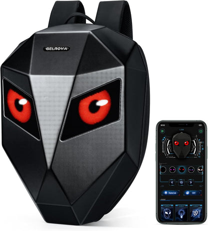 LED Motorcycle Backpack 🏍️✨ | Customizable Display with 19" Laptop Compartment 🔋🖥️