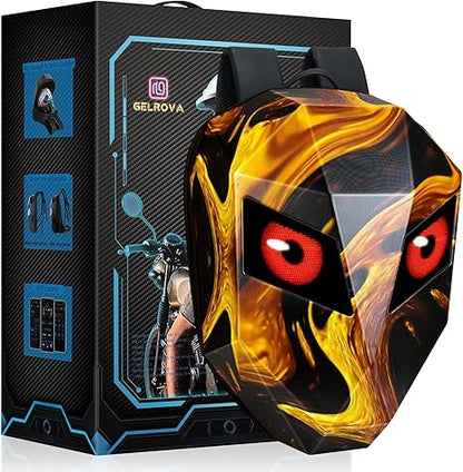 LED Motorcycle Backpack 🏍️✨ | Customizable Display with 19" Laptop Compartment 🔋🖥️