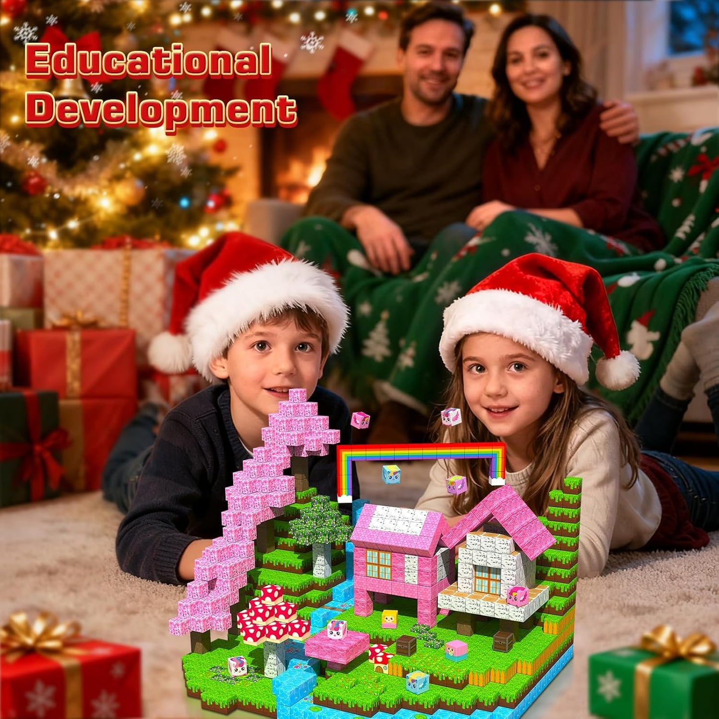 Spark Imagination! 150-Piece Magnetic Blocks Set 🧱🌈🦄 | STEM Building Toys for Kids Ages 3+