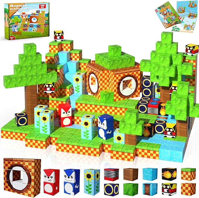 Spark Imagination! 150-Piece Magnetic Blocks Set 🧱🌈🦄 | STEM Building Toys for Kids Ages 3+