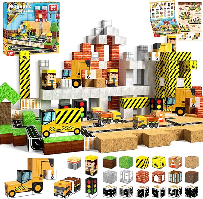 Spark Imagination! 150-Piece Magnetic Blocks Set 🧱🌈🦄 | STEM Building Toys for Kids Ages 3+