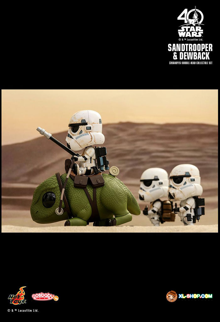 Iconic Star Wars Sandtrooper & Dewback Bobble-Head Set 🚀✨ | Collectible Display