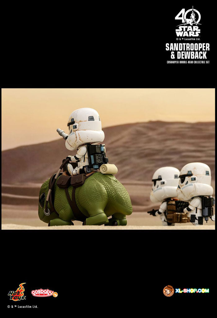Iconic Star Wars Sandtrooper & Dewback Bobble-Head Set 🚀✨ | Collectible Display