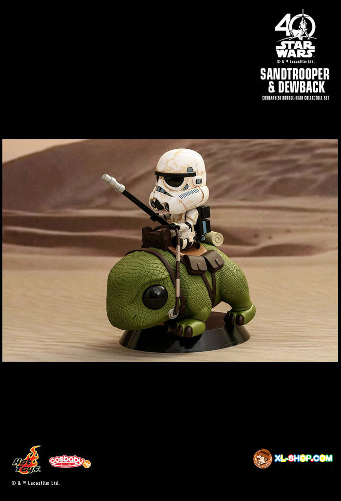 Iconic Star Wars Sandtrooper & Dewback Bobble-Head Set 🚀✨ | Collectible Display